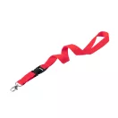 Lanyard, 20×550 mm, Everestus, 20FEB3322, Poliester, Metal, Rosu, Argintiu