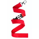 Lanyard, 20×550 mm, Everestus, 20FEB3322, Poliester, Metal, Rosu, Argintiu