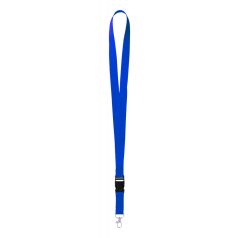  Lanyard, 20×550 mm, Everestus, 20FEB3319, Poliester, Metal, Albastru, Argintiu