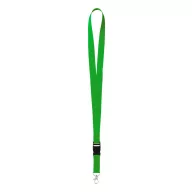   Lanyard, 20×550 mm, Everestus, 20FEB3320, Poliester, Metal, Verde, Argintiu