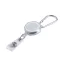 Pass holder, ø32×15 mm, Everestus, 20FEB3269, Plastic, Aluminiu, Alb, Argintiu