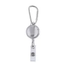 Pass holder, ø32×15 mm, Everestus, 20FEB3269, Plastic, Aluminiu, Alb, Argintiu