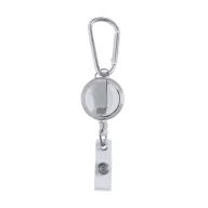   Pass holder, ø32×15 mm, Everestus, 20FEB3269, Plastic, Aluminiu, Alb, Argintiu
