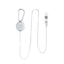 Pass holder, ø32×15 mm, Everestus, 20FEB3269, Plastic, Aluminiu, Alb, Argintiu