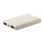 Power bank, 63×94×14 mm, Everestus, 20FEB6117, Paie de grau, ABS, Natur
