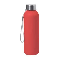   Sticla sport, 600 ml, ø63×213 mm, Everestus, 20FEB8296, Bambus, Plastic LDPE, Rosu