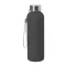 Sticla sport, 600 ml, ø63×213 mm, Everestus, 20FEB8293, Bambus, Plastic LDPE, Negru