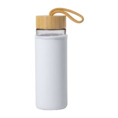   Sticla sport, 550 ml, ø65×197 mm, Everestus, 20FEB8373, Sticla, Bambus, Alb