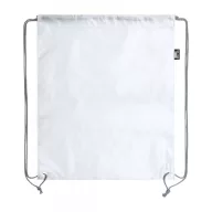   Saculet cu snur tip rucsac, 340×420 mm, Everestus, 20FEB5726, Recycled PET Poliester, Alb