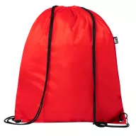  Saculet cu snur tip rucsac, 340×420 mm, Everestus, 20FEB5725, Recycled PET Poliester, Rosu