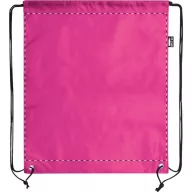   Saculet cu snur, Everestus, 42FEB230551, 340x420 mm, Poliester, Roz