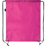   Saculet cu snur, Everestus, 42FEB230551, 340x420 mm, Poliester, Roz