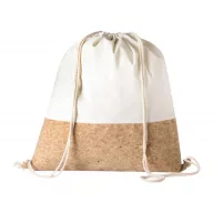  Saculet cu snur tip rucsac, 380×410 mm, Everestus, 20FEB5693, Bumbac, Pluta, Bej, Natur