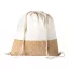 Saculet cu snur tip rucsac, 380×410 mm, Everestus, 20FEB5693, Bumbac, Pluta, Bej, Natur