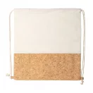 Saculet cu snur tip rucsac, 380×410 mm, Everestus, 20FEB5693, Bumbac, Pluta, Bej, Natur