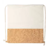   Saculet cu snur tip rucsac, 380×410 mm, Everestus, 20FEB5693, Bumbac, Pluta, Bej, Natur