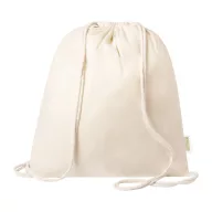   Saculet cu snur tip rucsac, 380×420 mm, Everestus, 20FEB5818, Bumbac, Bej