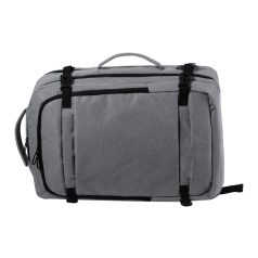   Rucsac pentru documente cu buzunar antifurt, 320×460×200 mm, Everestus, 20FEB3224, 600D Poliester, Gri