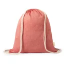 Saculet cu snur, Everestus, 20IUN0308, Rosu, Bumbac