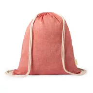 Saculet cu snur, Everestus, 20IUN0308, Rosu, Bumbac
