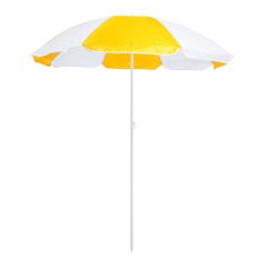   Umbrela de plaja in 2 culori, diametru 1500 mm, Everestus, 20IUN1864, Galben, Alb, Nylon, PVC