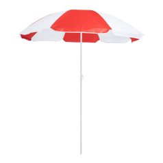   Umbrela de plaja in 2 culori, diametru 1500 mm, Everestus, 20IUN1863, Rosu, Alb, Nylon, PVC