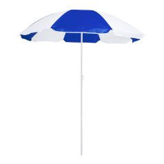   Umbrela de plaja in 2 culori, diametru 1500 mm, Everestus, 20IUN1860, Albastru, Alb, Nylon, PVC