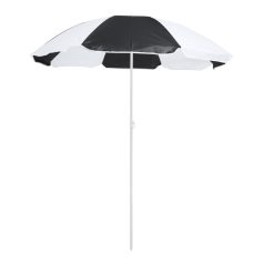   Umbrela de plaja in 2 culori, diametru 1500 mm, Everestus, 20IUN1859, Negru, Alb, Nylon, PVC