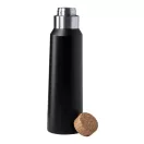 Termos 770 ml, Everestus, 20IUN1735, Negru, Otel, Pluta