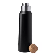 Termos 770 ml, Everestus, 20IUN1735, Negru, Otel, Pluta