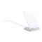 Incarcator wireless cu suport telefon, Everestus, 20IUN0994, Alb, Plastic