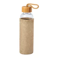   Sticla de apa, sport, 500 ml, Everestus, 20IUN0673, Natur, Sticla, Bambus, Poliester