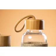   Sticla de apa, sport, 500 ml, Everestus, 20IUN0673, Natur, Sticla, Bambus, Poliester