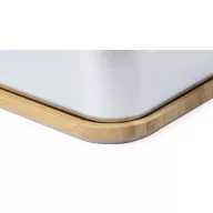   Caserola pranz, 600 ml, 164x56x115 mm, Everestus, 20SEP0116, Otel, Bambus, Natur