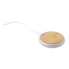   Incarcator wireless, ø60x11 mm, Everestus, 20SEP0372, Bambus, ABS, Bej, Natur