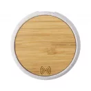 Incarcator wireless, ø60x11 mm, Everestus, 20SEP0372, Bambus, ABS, Bej, Natur