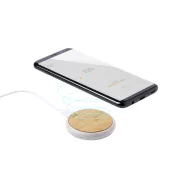   Incarcator wireless, ø60x11 mm, Everestus, 20SEP0372, Bambus, ABS, Bej, Natur