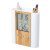 Suport multifunctional pentru pixuri, 21MAR1275, 100x115x50 mm, Everestus, Bambus, Plastic, Natur, Alb