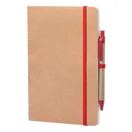   Agenda, 21MAR2092, 150x210x6 mm, 60 file, A5, Velina, Coperta cu elastic, Everestus, Hartie, Paie, Rosu, Natur