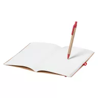   Agenda, 21MAR2092, 150x210x6 mm, 60 file, A5, Velina, Coperta cu elastic, Everestus, Hartie, Paie, Rosu, Natur
