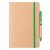 Agenda, 21MAR2091, 150x210x6 mm, 60 file, A5, Velina, Coperta cu elastic, Everestus, Hartie, Paie, Verde, Natur