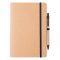 Agenda, 21MAR2089, 150x210x6 mm, 60 file, A5, Velina, Coperta cu elastic, Everestus, Hartie, Paie, Negru, Natur