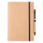 Agenda, 21MAR2089, 150x210x6 mm, 60 file, A5, Velina, Coperta cu elastic, Everestus, Hartie, Paie, Negru, Natur