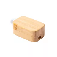   Casti audio bluetooth, 21MAR1571, 47x90x33 mm, Everestus, Bambus, Plastic, Natur, Alb