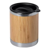   Cana termos, 21MAR2683, 300 ml, Ø 80x105 mm, Everestus, Otel, Bambus, Natur