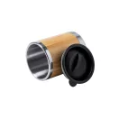 Cana termos, 21MAR2683, 300 ml, Ø 80x105 mm, Everestus, Otel, Bambus, Natur