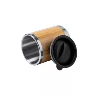   Cana termos, 21MAR2683, 300 ml, Ø 80x105 mm, Everestus, Otel, Bambus, Natur