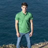   Dekrom RPET polo shirt, Male, Recycled PET polyester, green, M