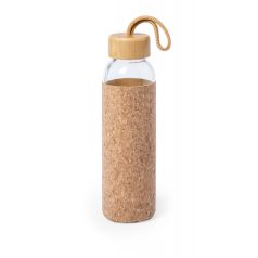  Sticla de apa, sport, Everestus, 2707275, Sticla, Pluta, 500 ml, ø63x225 mm, Transparent, Natur