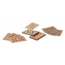 Set Domino si carti de joc, Everestus, 21OCT0943, 187 x 20 x 75 mm, Lemn, Natur